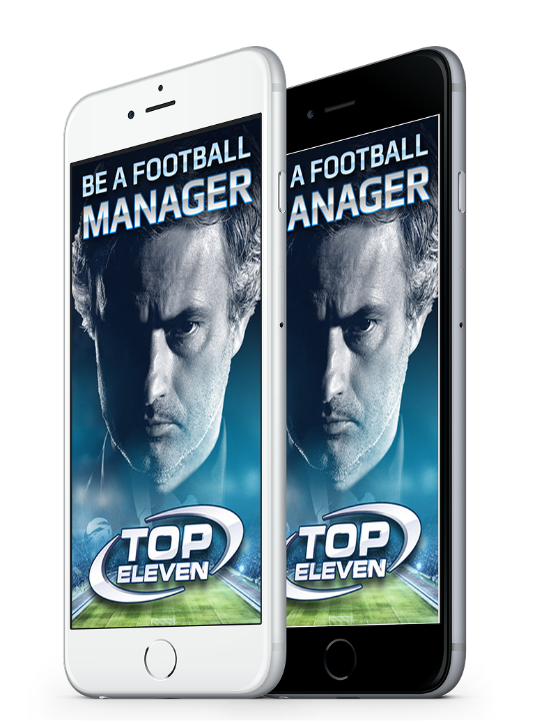 Top Eleven on mobile devices with José Mourinho